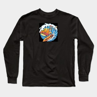 Surfing Skull Long Sleeve T-Shirt